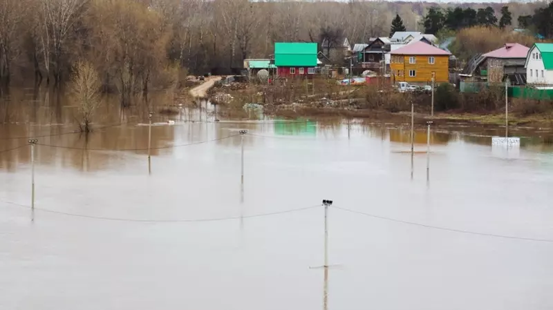 Вода наступает. В Русско-Полянском районе Омской области затопило 55 домов