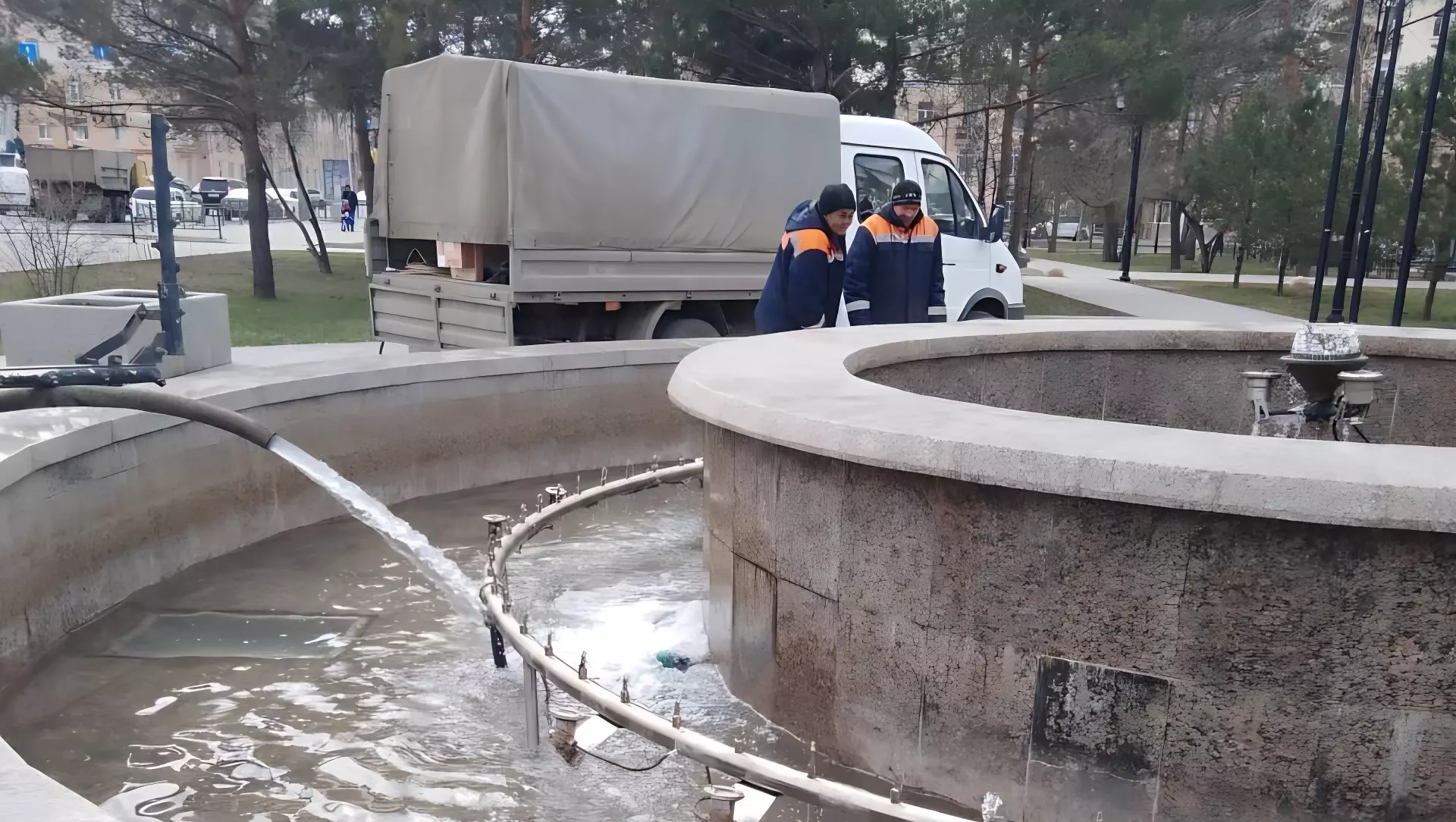 В Омске проведут пробные запуски городских фонтанов